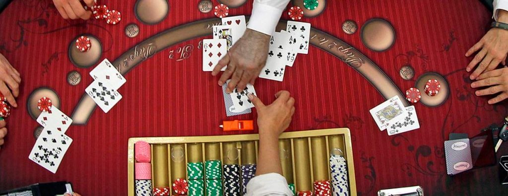 blackjack table